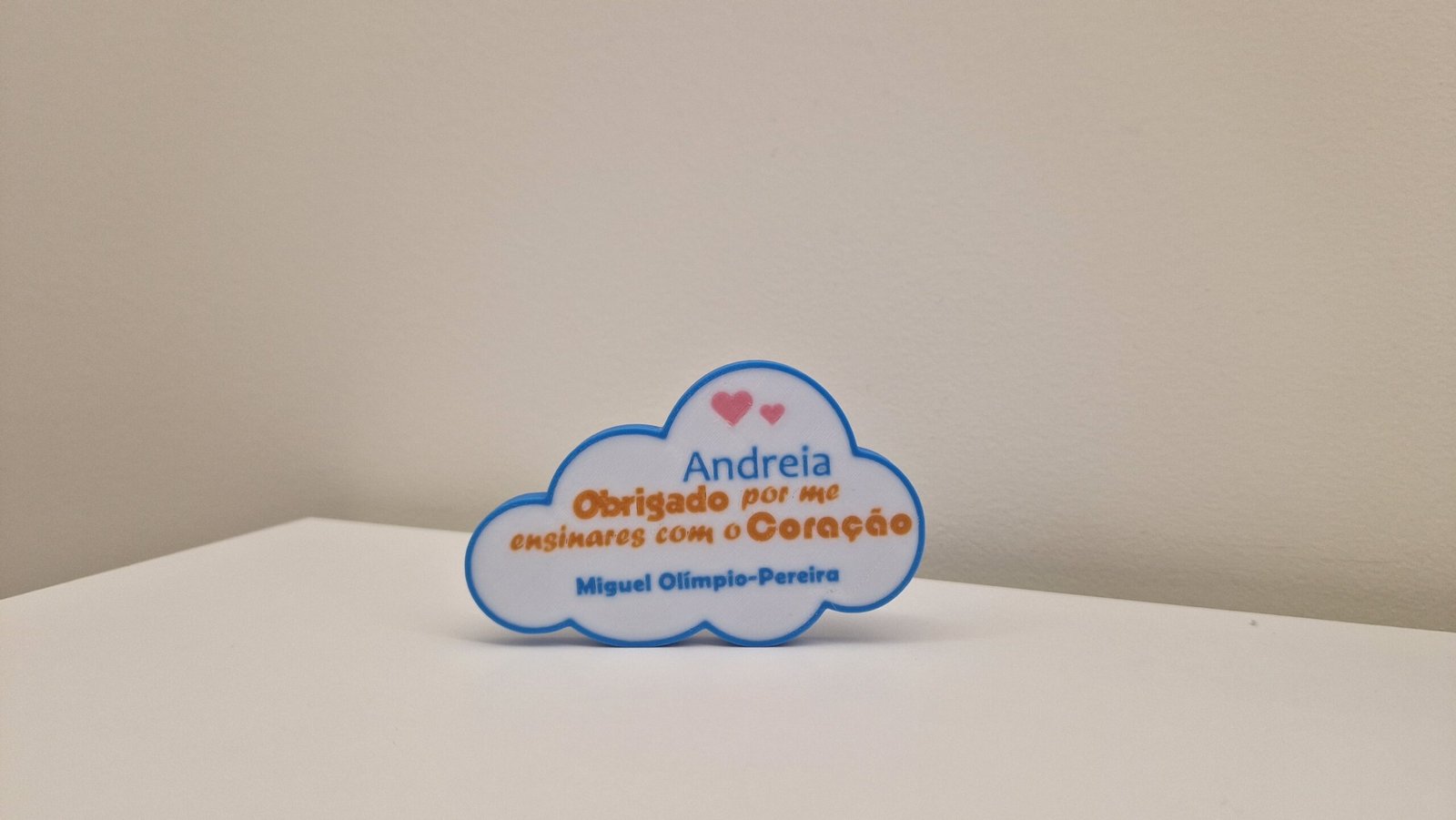 Íman Nuvem mensagem de agradecimento