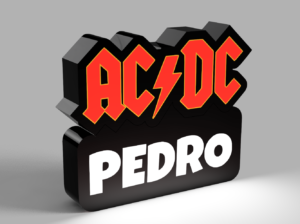 AC/DC led lamp 🎸⚡💡