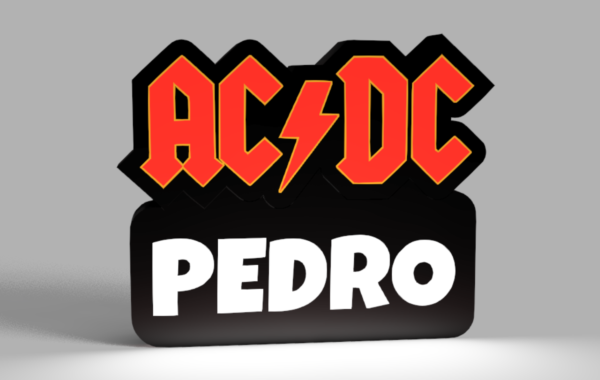 AC/DC led lamp 🎸⚡💡