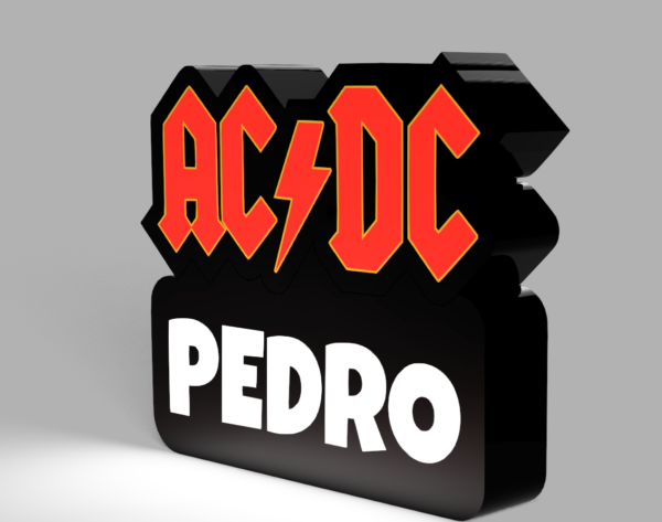 AC/DC led lamp 🎸⚡💡