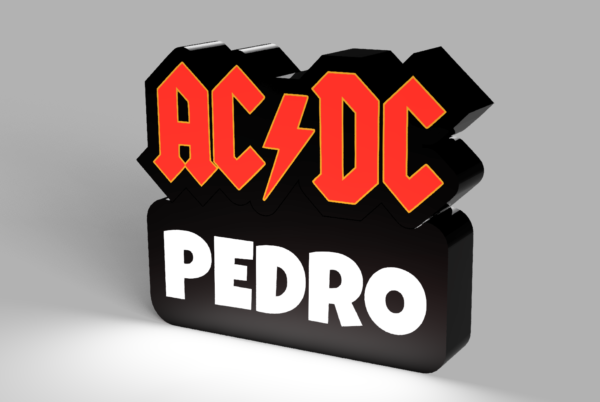 AC/DC led lamp 🎸⚡💡