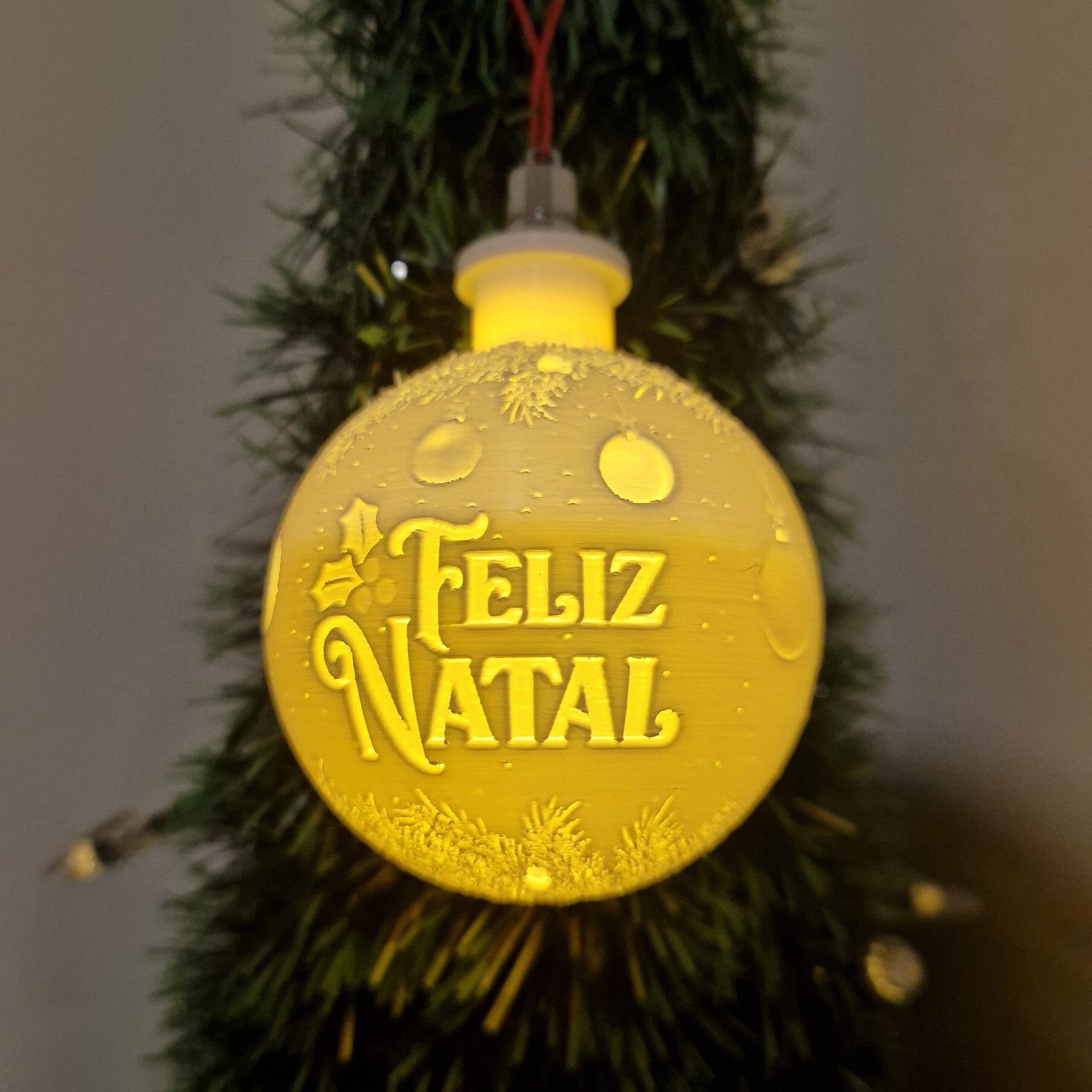 Bola de Natal com foto
