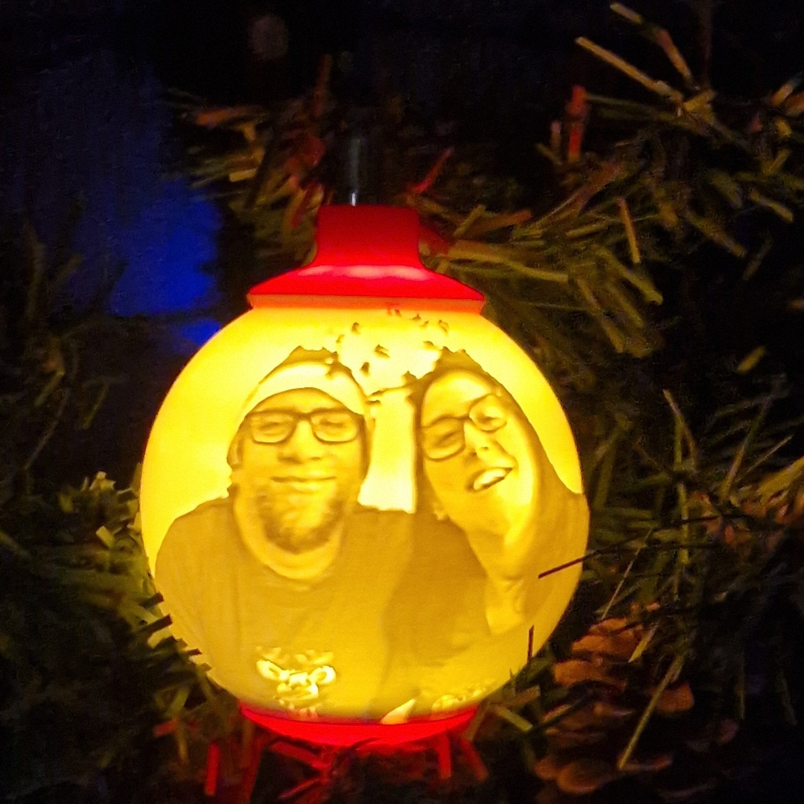 Bola de Natal com foto 2